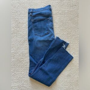 Madewell button front skinny